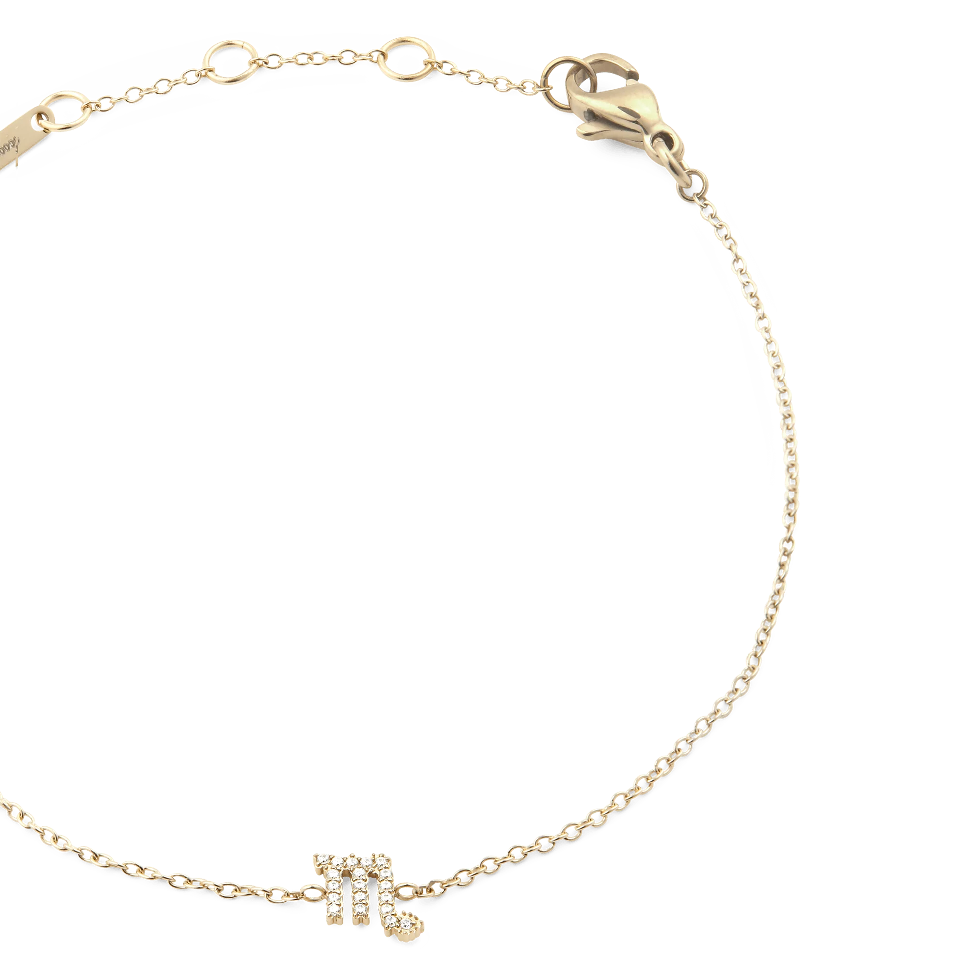 Crystal Zodiac Chain Bracelet Gold - Image 20