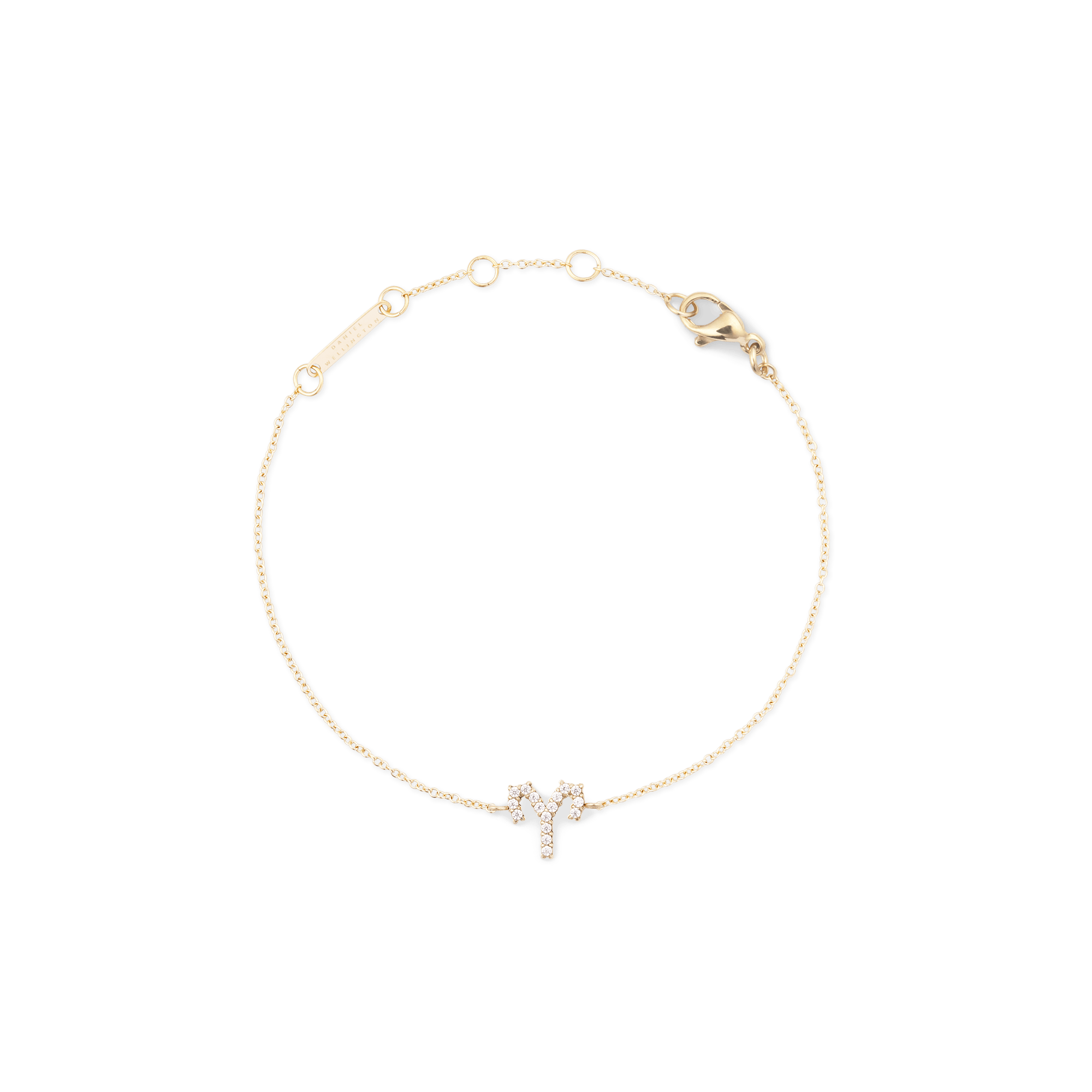 Crystal Zodiac Chain Bracelet Gold - Image 43