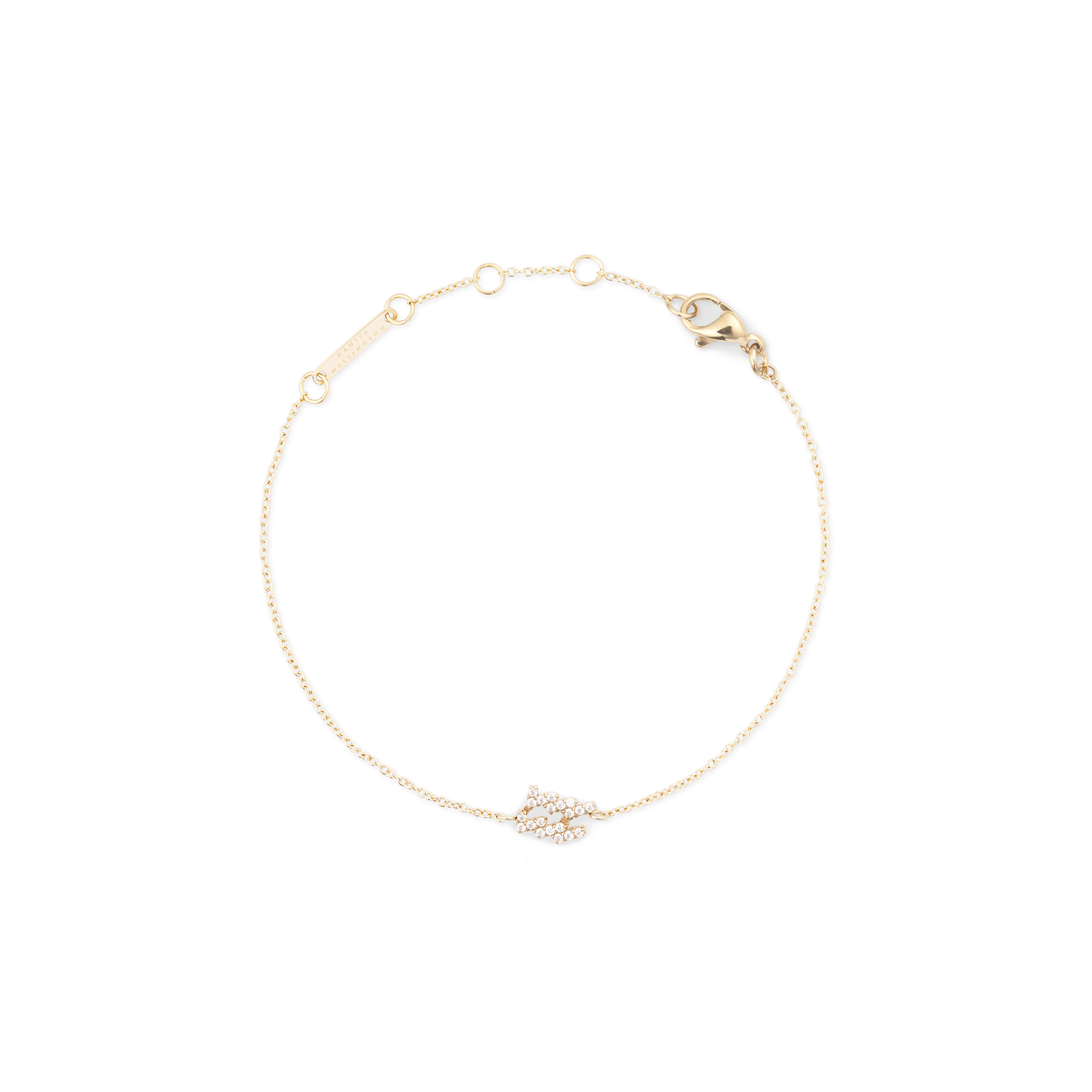 Crystal Zodiac Chain Bracelet Gold - Image 6