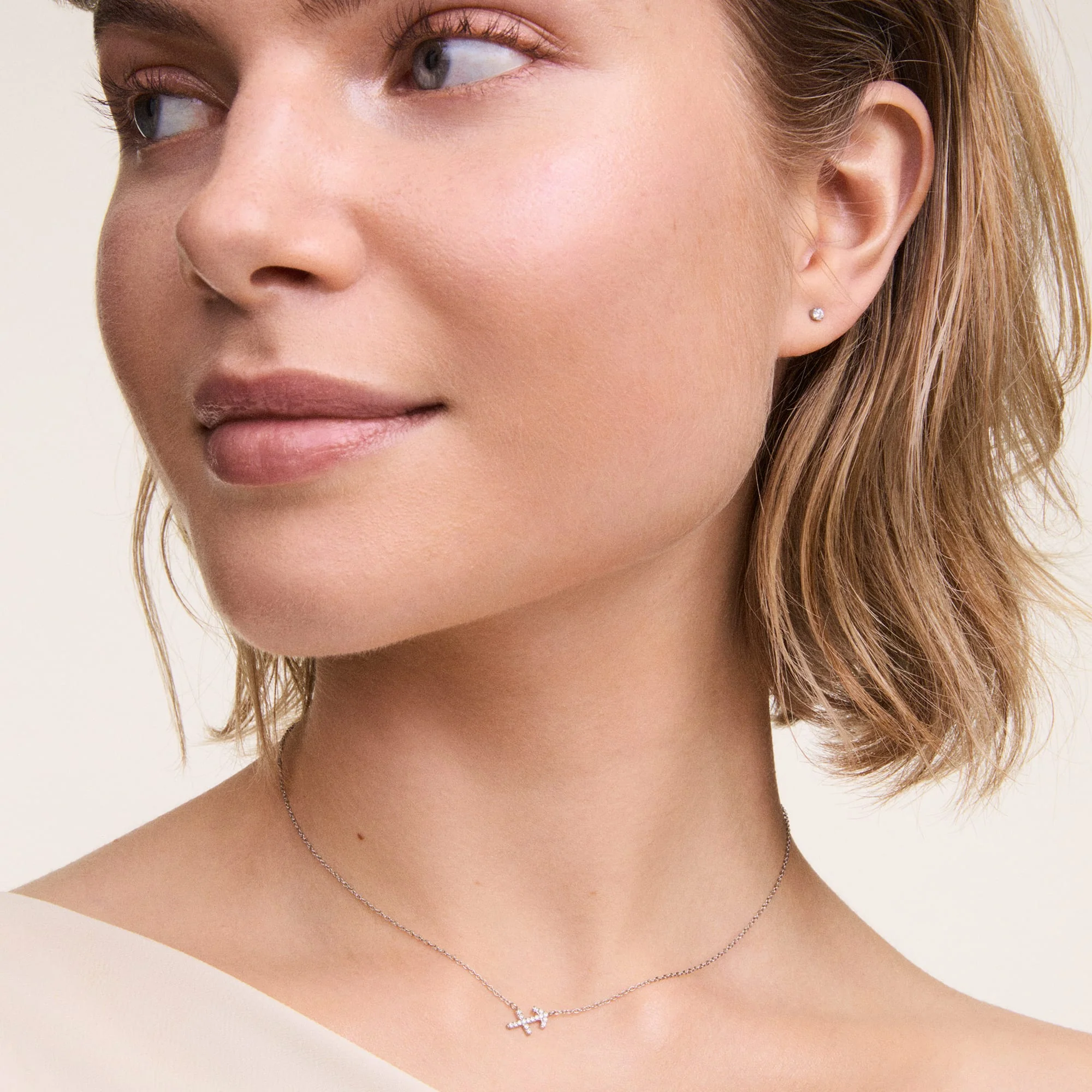 Crystal Zodiac Chain Necklace Gold - Image 15