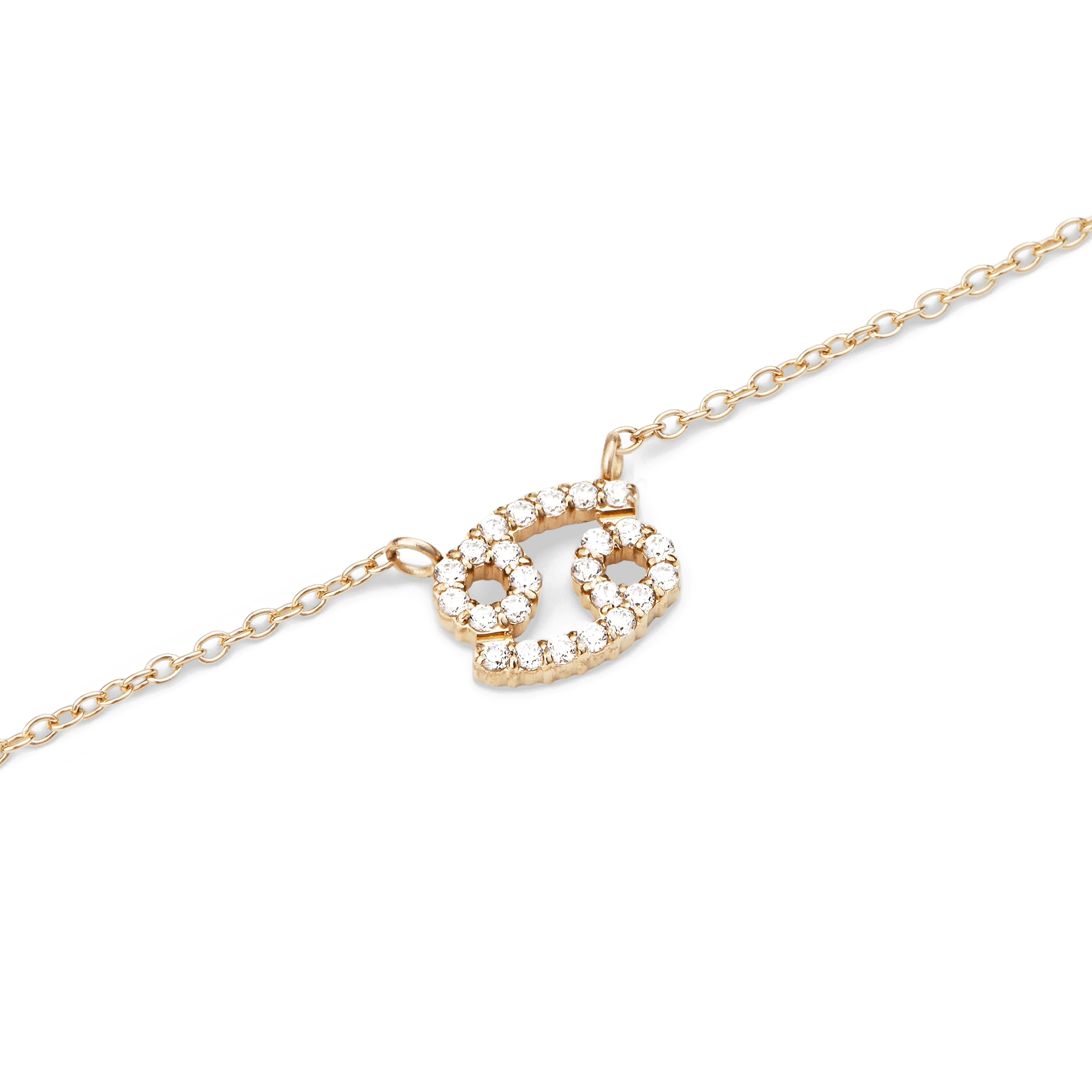 Crystal Zodiac Chain Necklace Gold - Image 33