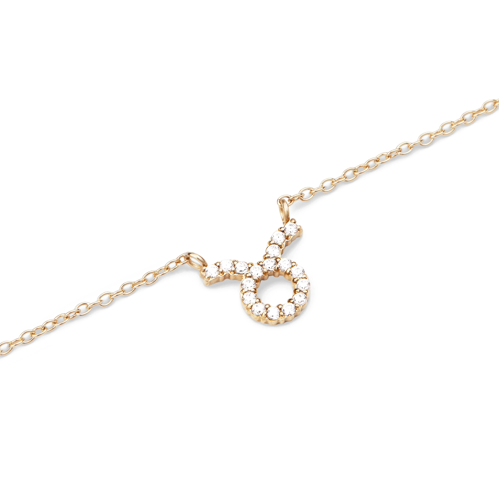 Crystal Zodiac Chain Necklace Gold - Image 41