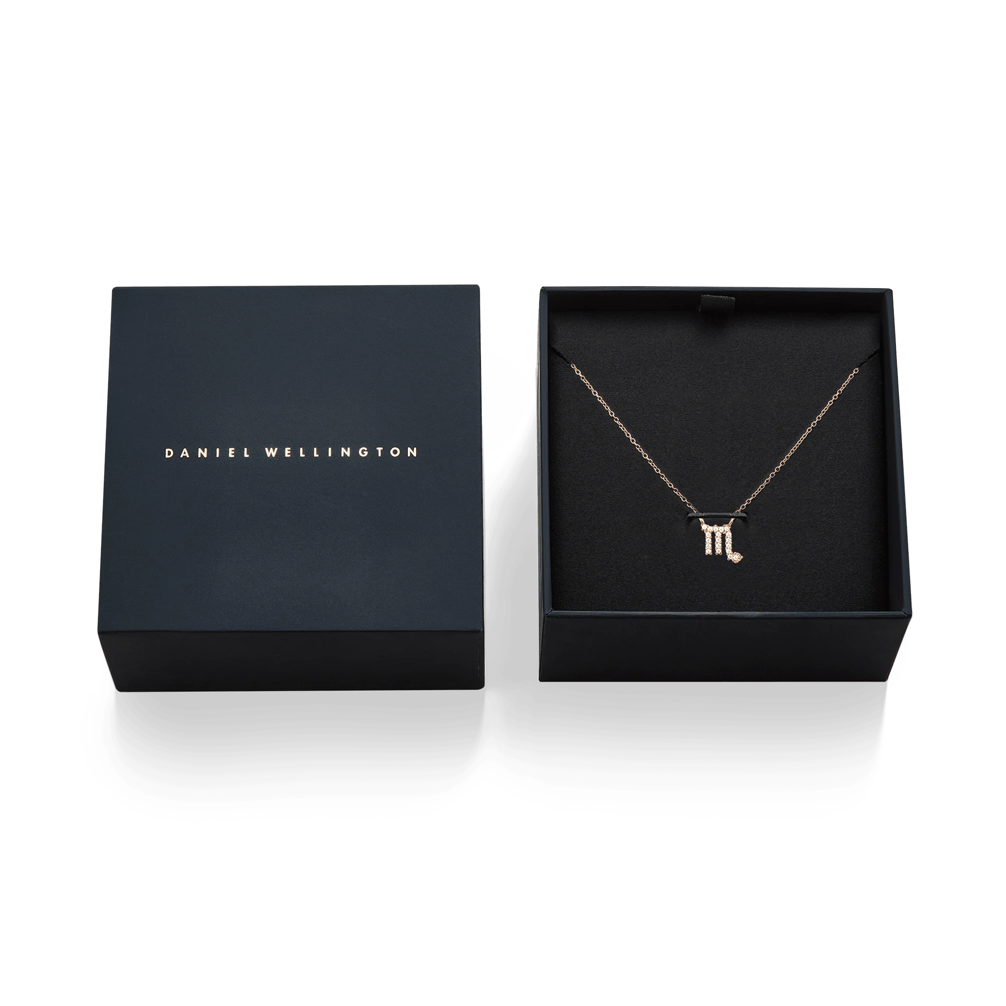 Crystal Zodiac Chain Necklace Rose Gold - Image 21