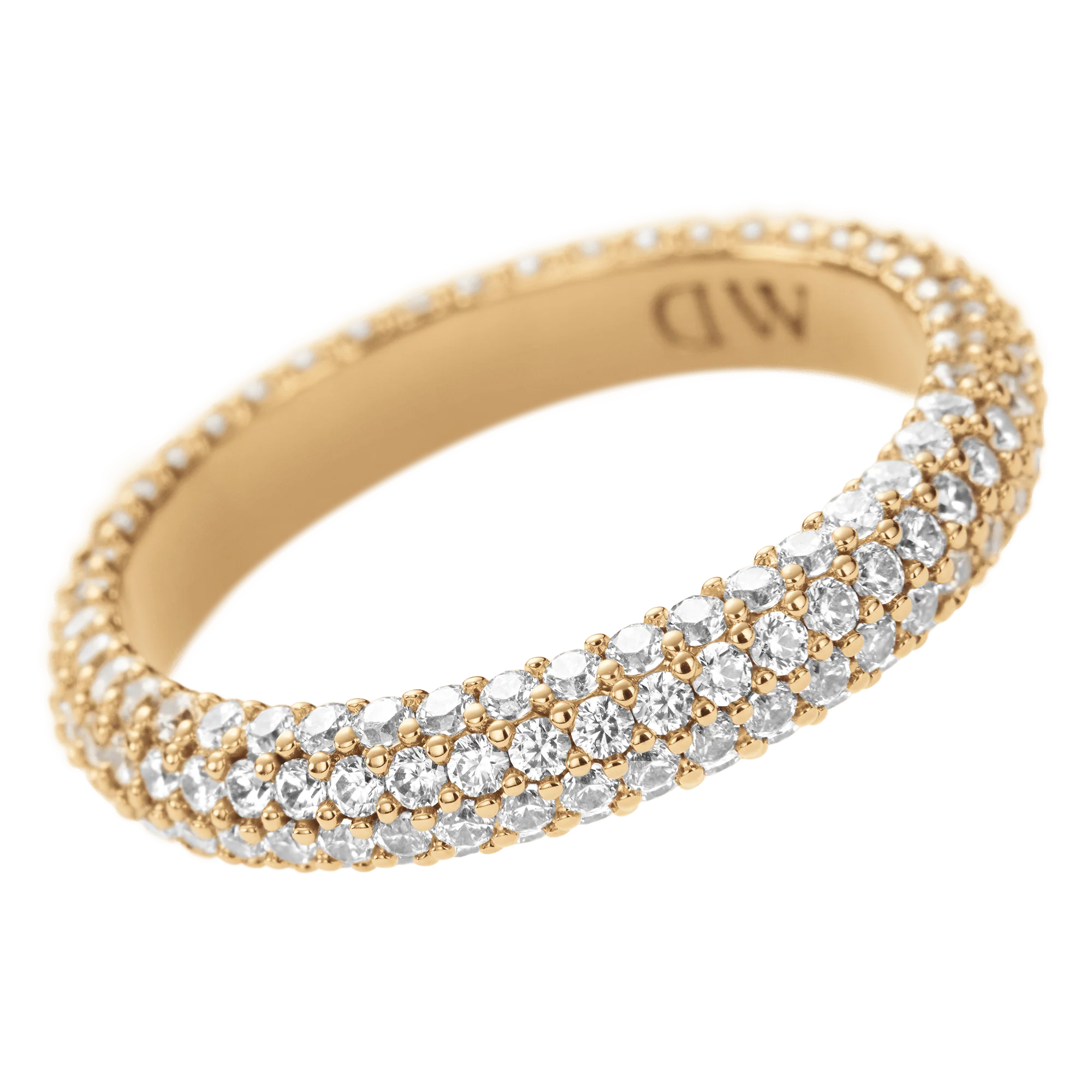 Pavé Crystal Ring Gold - Image 4